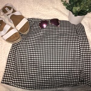 CHECKERED MINI SKIRT